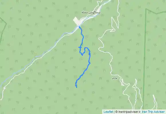 ترک جی پی اس گاوزن محله-شی الیم gavzanmahale-shialim waterfall