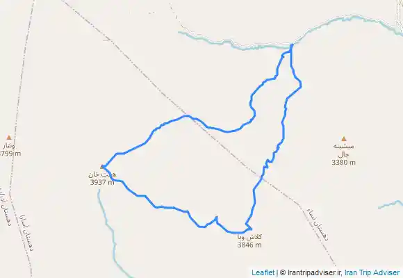 ترک جی پی اس صعود به قلل هفت خوانی و پیمایش خط الراس تا قله کرچان