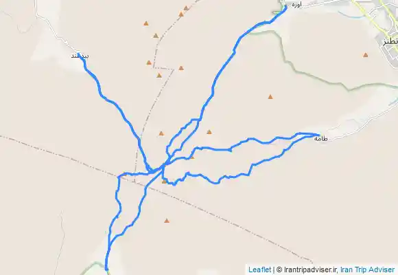 ترک جی پی اس مطالعه و تحقیق درباره ی تمامی نقاط مهم و مسیرهای اطراف قله کرکس اصفهان