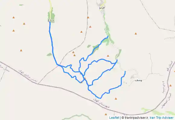 ترک جی پی اس مطالعه و تحقیق درباره ی تمامی نقاط مهم و مسیرهای اطراف قله برف انبار استان قم