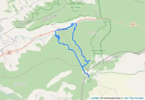 ترک جی پی اس چشمه لال به کندسکوه دشت شاد لوه