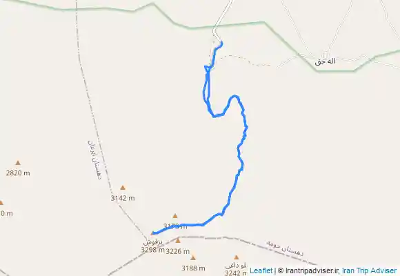 ترک جی پی اس قله بزگوش Bozgush mountain