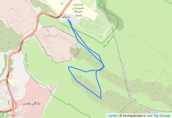 ترک جی پی اس شیراز پارک ملی بمو چشمه دره باغ