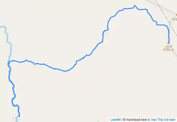 ترک جی پی اس قله کرچان ازروستای سپهسالار