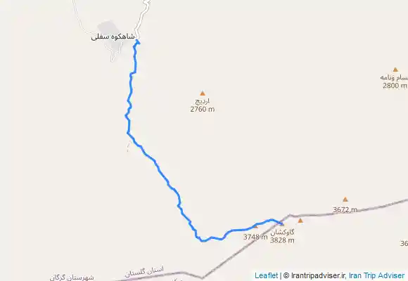 ترک جی پی اس Gavkoshan Cape Ascend - Golestan Province - Iran