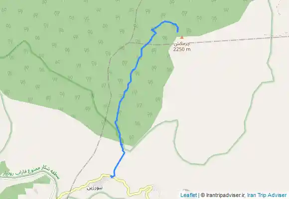 ترک جی پی اس قله چرم کش