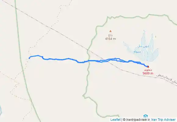 ترک جی پی اس Damavand- West Track دماوند- جبهه غربی-از پناهگاه سیمرغ