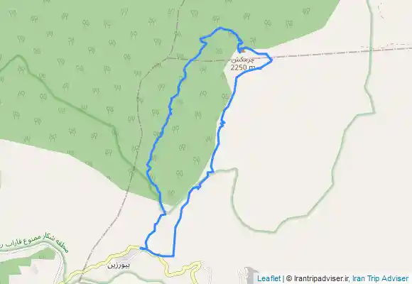 ترک جی پی اس صعود قله چرمکش Charmkesh peak from Bīvarzīn