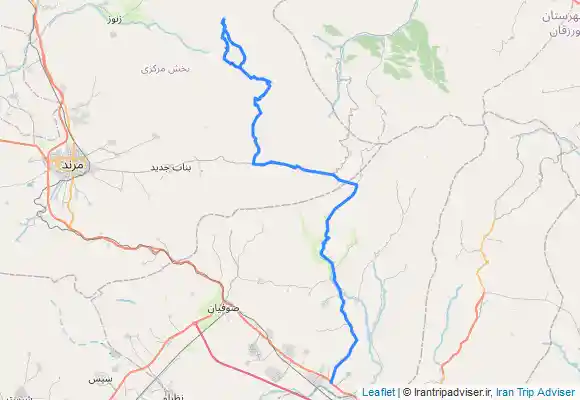 ترک جی پی اس قله سلطان سنجر جبهه جنوبی از مسیر دره غربی از مجید آباد دیوجان