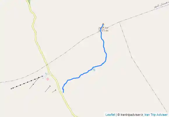 ترک جی پی اس قله ریزبلند(برم فیروز ) مسیر برگشت