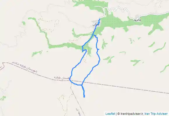 ترک جی پی اس قله مغان و دو شاخ روستای مغان