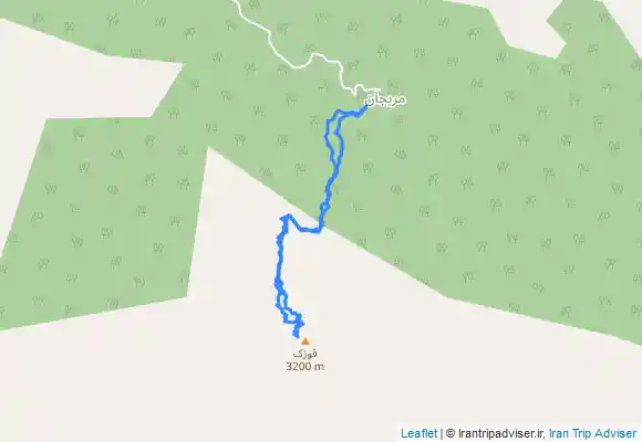 ترک جی پی اس قله قوزک، تاج مریجان