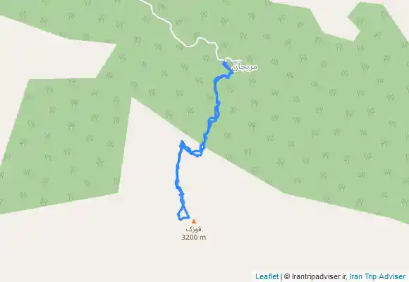 ترک جی پی اس قله قوزک از روستای مریحان