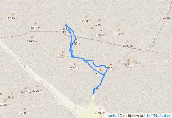 ترک جی پی اس قله چال آذران