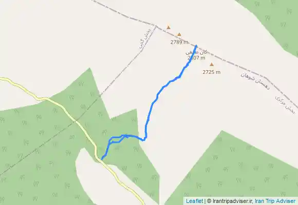 ترک جی پی اس قله کان صیفی بام استان ایلام