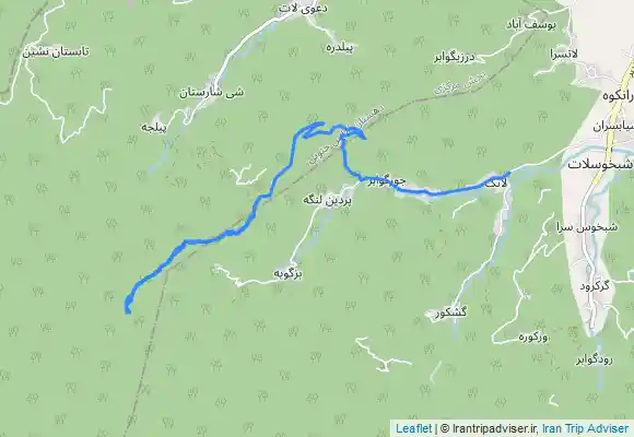 ترک جی پی اس شیر دره به گلپر دشت رانکوه املش