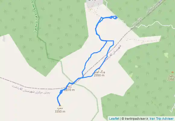 ترک جی پی اس قله جمرد کلاردشت، از مسیر مازیچال