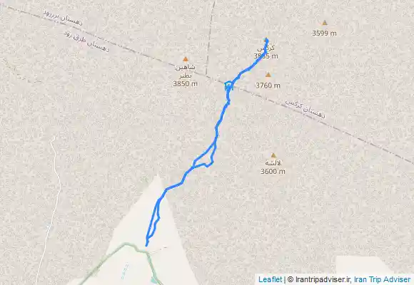 ترک جی پی اس قله کرکس