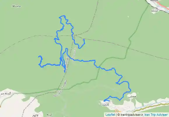 ترک جی پی اس Laktash and Gazoo Waterfalls کارمزد لاکتاش گزو