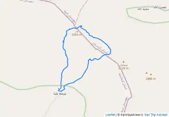 ترک جی پی اس قله بدر and قله وزیر