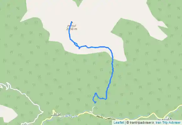 ترک جی پی اس Zūdel - قله تریشوم - Sīāh Khūnī