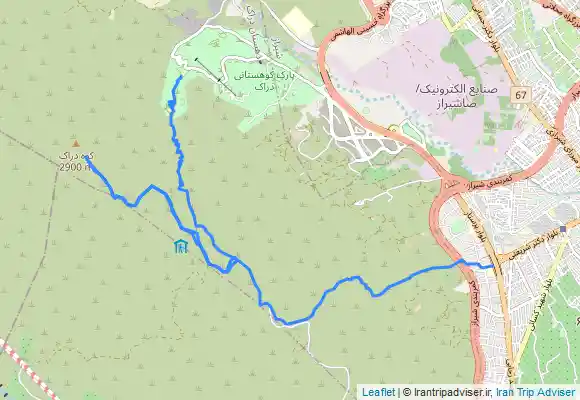 ترک جی پی اس شیراز کوه دراک