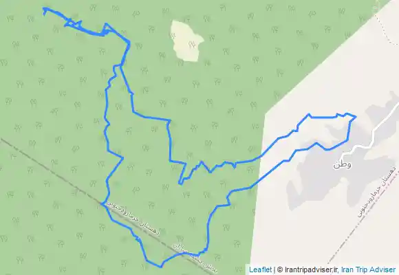 ترک جی پی اس آبشارهای سرخ دره وطن