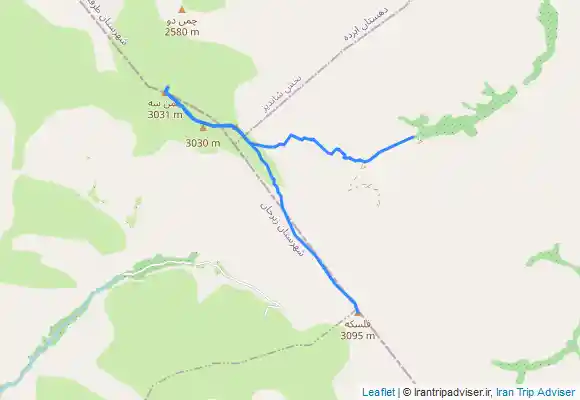 ترک جی پی اس قله فلسکه و چمن ۳