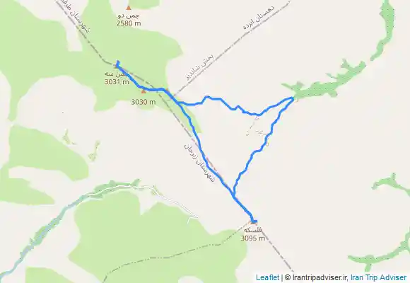 ترک جی پی اس چمن 3 فلسکه مسیر جدید ( ترک سبز)