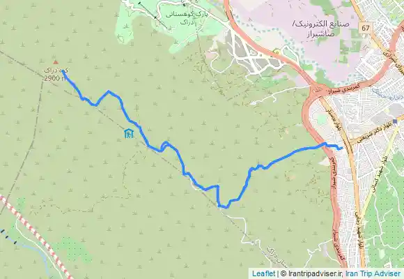 ترک جی پی اس قله دراک