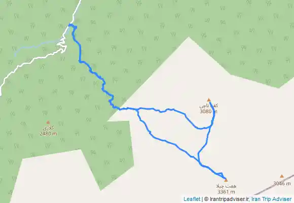 ترک جی پی اس قله هفت چیلا and قله کفناچی from Chojū