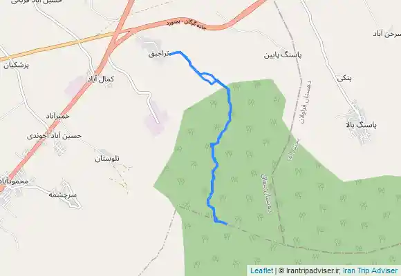 ترک جی پی اس قله نیلکوه and مرداب نیلکوه