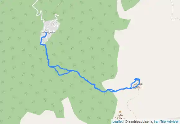 ترک جی پی اس قله عباسعلی from Kamar Posht