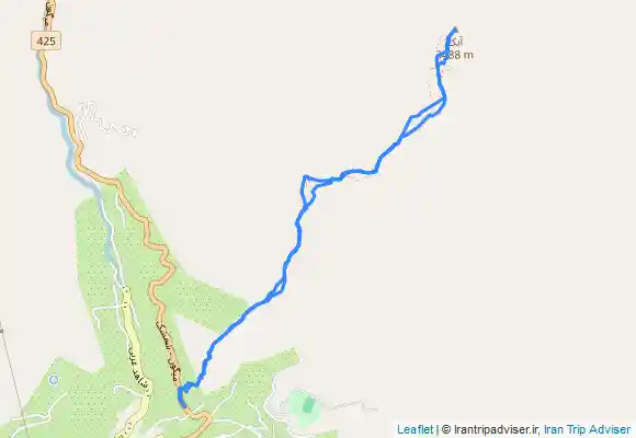 ترک جی پی اس Abak Peak from Meygūn قله آبک میگون