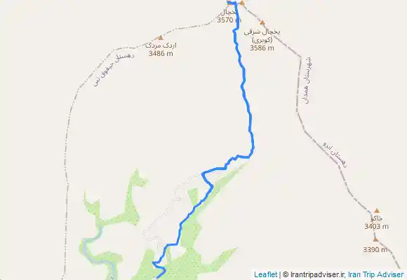 ترک جی پی اس صعود به قله یخچال