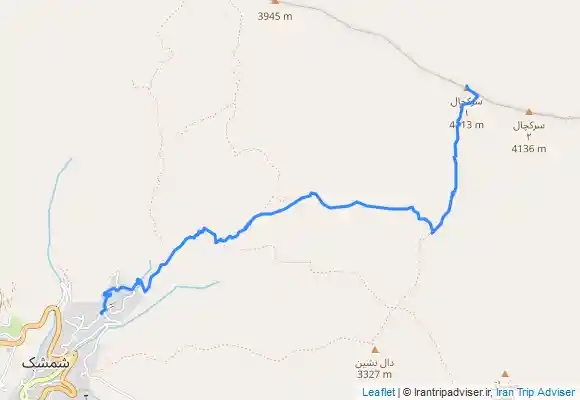ترک جی پی اس صعود زمستانی قله سرکچال ۱