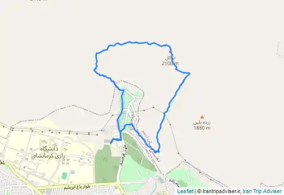 ترک جی پی اس قله دوکل from Bāgh-e Abrīsham