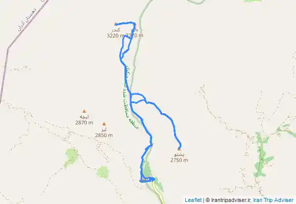 ترک جی پی اس قله بارو قله چشمه شاهی و قله پشتو از روستای واریش