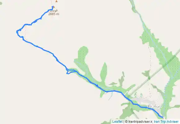 ترک جی پی اس قله قوچگر گروهی زمستانه