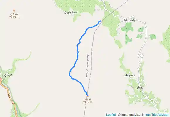 ترک جی پی اس قله ورجین از امامه-لواسان