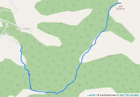 ترک جی پی اس قله لمرد سرکوه