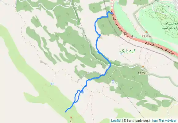 ترک جی پی اس Fountain, سنگچین and Fountain from Now Darreh