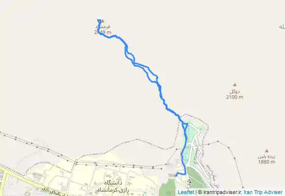 ترک جی پی اس قله فرخشاد