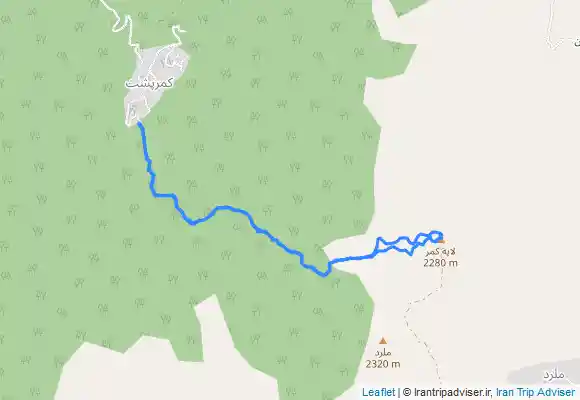 ترک جی پی اس مسير صعود كمر پشت به قله امامزاده عباسعلي