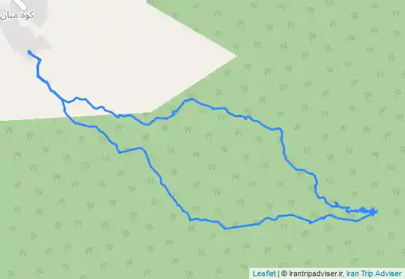 ترک جی پی اس آبشار سنگ سوراخ کوهمیان