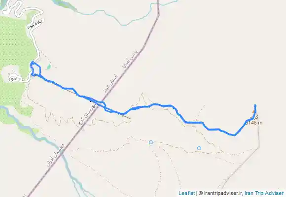 ترک جی پی اس قله کرکوه از روستای خور جاده چالوس