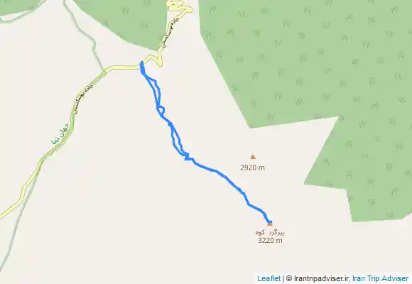 ترک جی پی اس قله پیر گرد.(استان گلستان). دکل سر علی آباد(مسیر زمستانه)