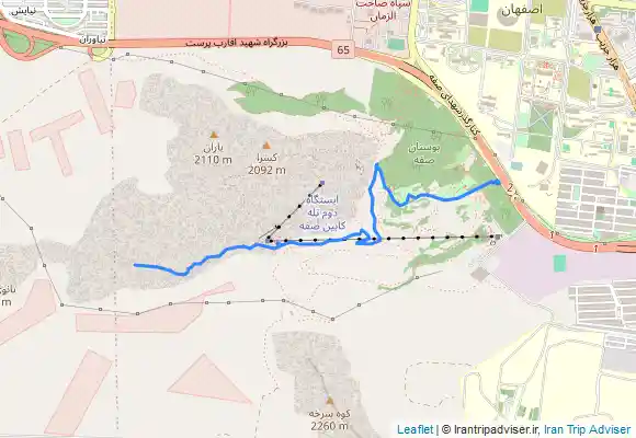 ترک جی پی اس اسکای رانینگ مسیر قله کاپرا