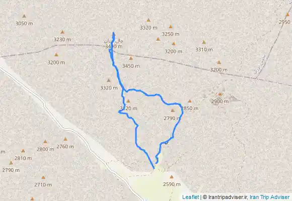 ترک جی پی اس صعود زمستانه قله چال آذران(منطقه کامو)