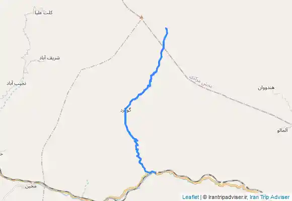 ترک جی پی اس صعود به قله اورین از روستای گوگرد